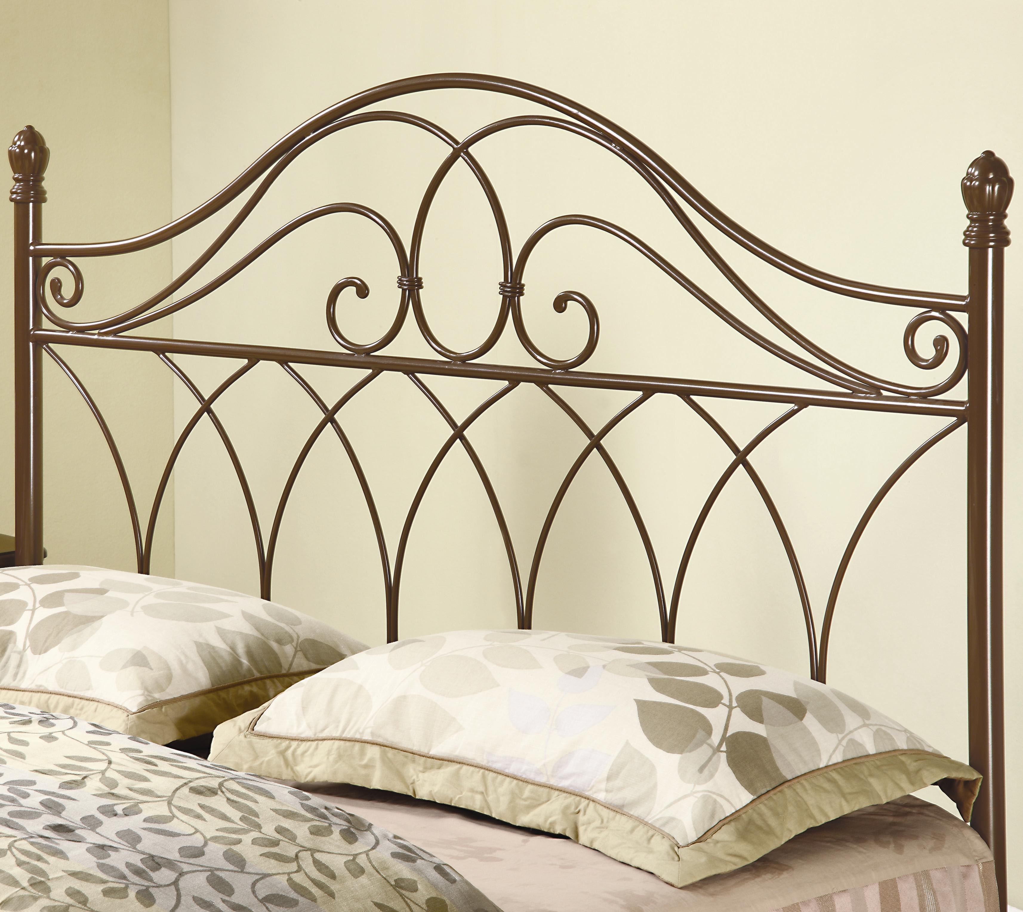 Iron Beds and Headboards Full Queen Brown Metal Headboard